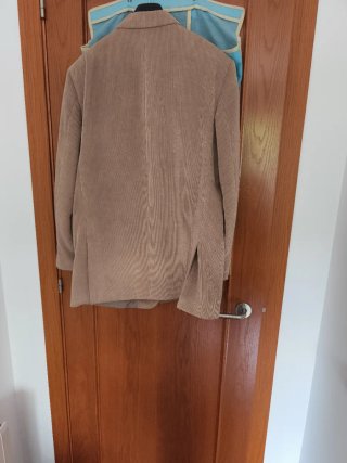 Americana de pana beige