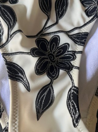 Costume donna due pezzi floreale