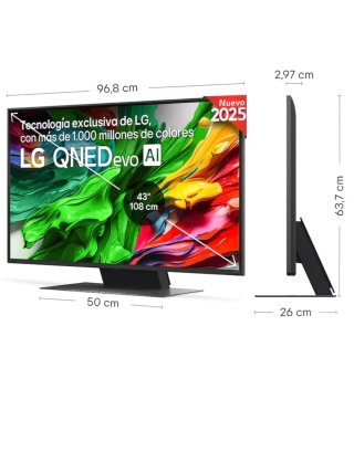 Smart TV LG QNED evo 43 pulgadas MiniLED 4K