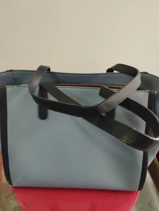 Bolso Tous Azul con Flores Multicolor