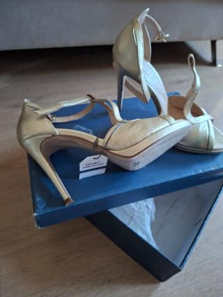 Sandalias Pedro Miralles Doradas Tacon