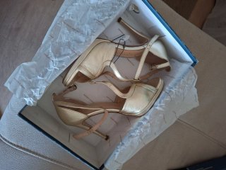 Sandalias Pedro Miralles Doradas Tacon
