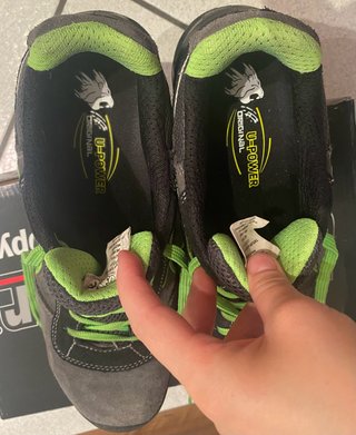 Scarpe antinfortunistiche U-Power grigie/verdi