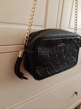 Bolso negro Imperio Clandestino cocodrilo