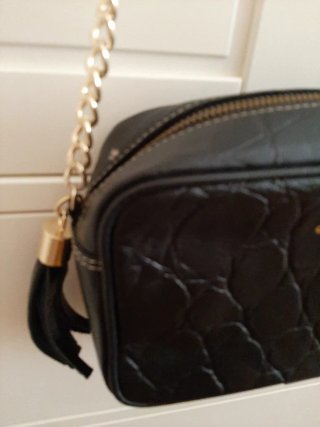 Bolso negro Imperio Clandestino cocodrilo