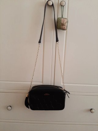 Bolso negro Imperio Clandestino cocodrilo