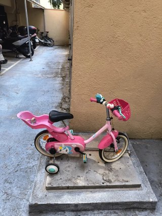 Bicicleta infantil rosa Decathlon