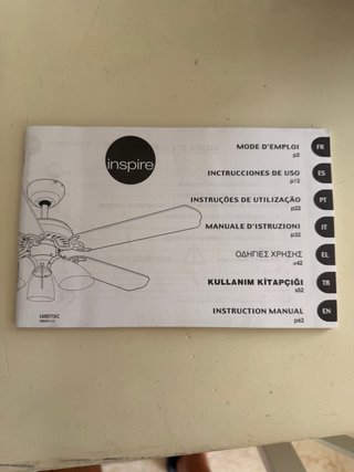 Ventilador Techo Inspire SE ENCUENTRA EN PEÑISCOLA