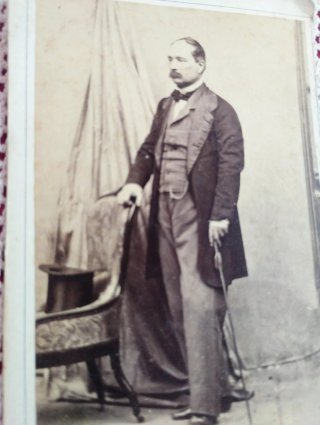 Antica foto Generale Manfredo Fanti