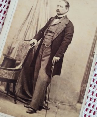 Antica foto Generale Manfredo Fanti
