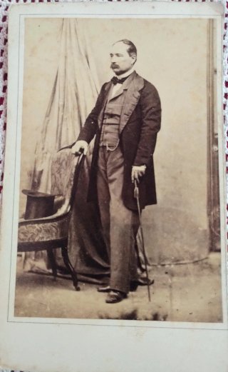 Antica foto Generale Manfredo Fanti