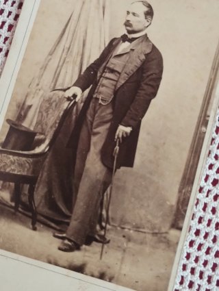 Antica foto Generale Manfredo Fanti