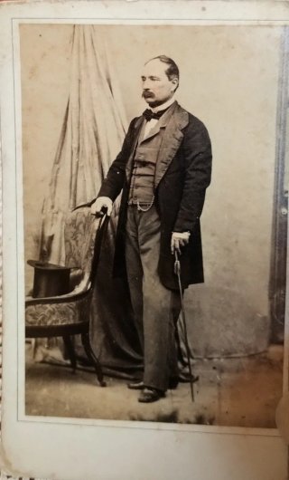 Antica foto Generale Manfredo Fanti