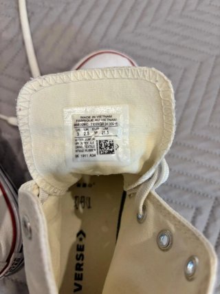 Converse Blancas Plataforma de 3 cms Talla 35