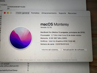 MacBook Pro Retina 13 2015 i5 8GB 128GB