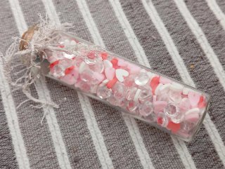 Boccetta decorativa con ciondolo quadrifoglio