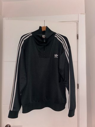 Sudadera Adidas Negra Media Cremallera