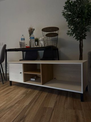 Mueble TV madera y metal