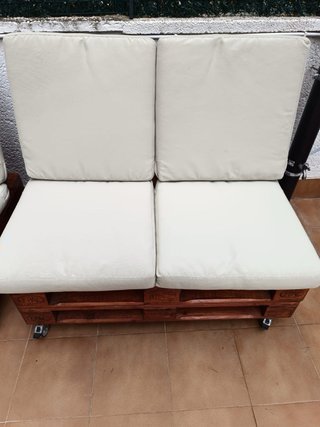 Conjunto Chill Out Terraza Palets Beige
