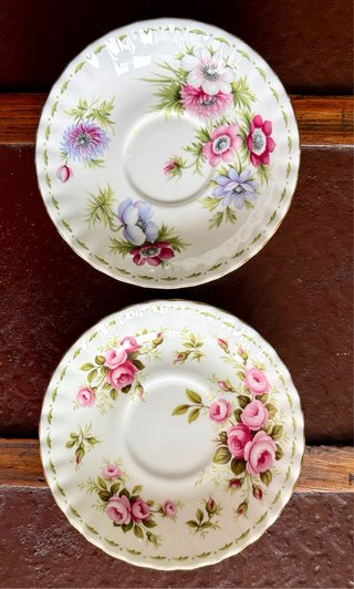Royal Albert 2 platos porcelana serie del mes