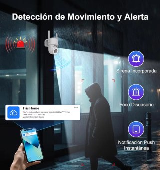 Cámara Vigilancia Exterior 2K WiFi