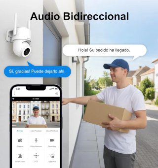 Cámara Vigilancia Exterior 2K WiFi