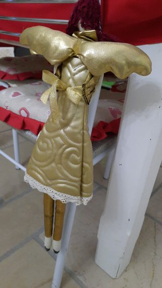 Bambola angelo Rosso Regale in tessuto, raro