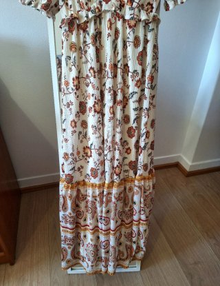 Vestido longo estampado