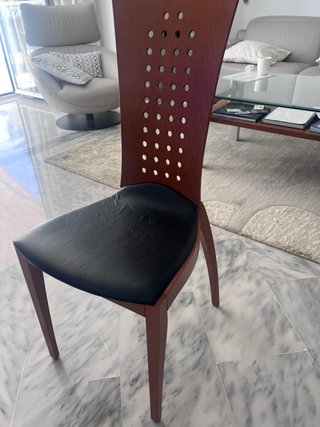6 Sillas Comedor Madera Cerezo
