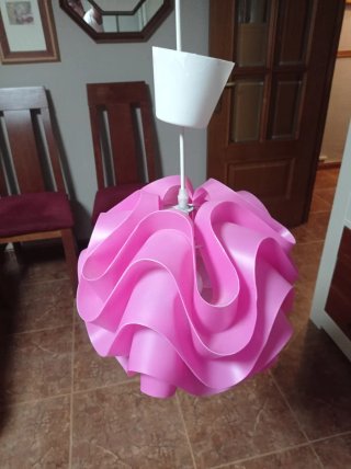 Lámpara colgante rosa