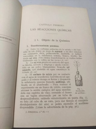 Libro Curso de Química de 1936