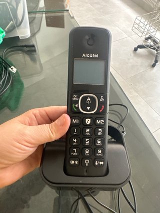 Teléfono Alcatel Negro Inalámbrico
