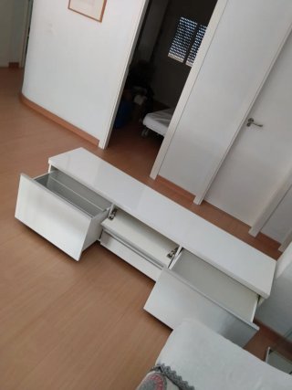 Mueble Salón TV IKEA BESTÅ Blanco 180x40x48