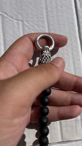Pulsera Thomas Sabo Dragón Negra y Plateada