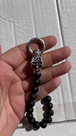 Pulsera Thomas Sabo Dragón Negra y Plateada