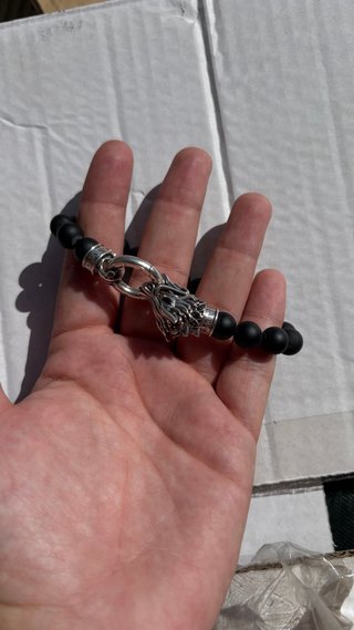 Pulsera Thomas Sabo Dragón Negra y Plateada