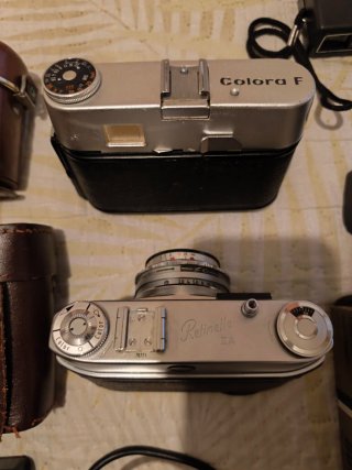 Lote di fotocamere e accessori fotografici