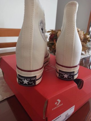 A ESTRENAR.Converse 37.5 Blancas Chuck70(Con cuña)