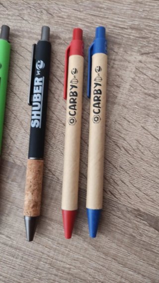 Lote 4 penne Shuber con tappo in sughero + regalo