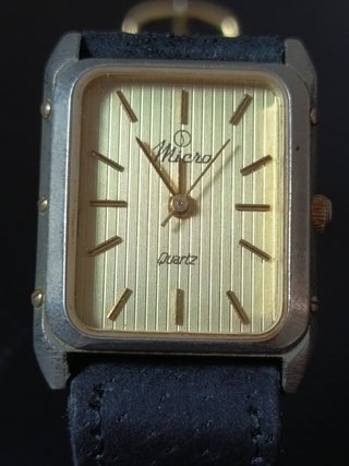 Reloj Micro Quartz Vintage Rectangular años 60