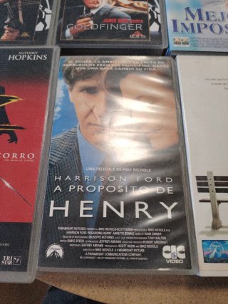 Lote 6 Películas VHS: Zorro, Bond, Forrest Gump
