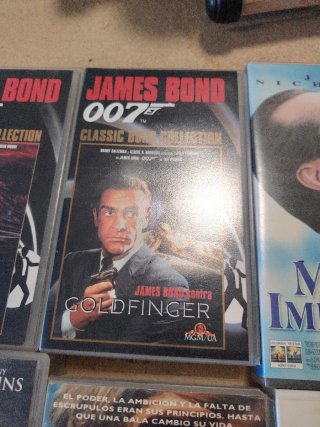 Lote 6 Películas VHS: Zorro, Bond, Forrest Gump