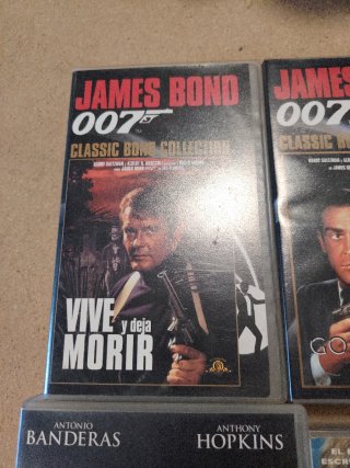 Lote 6 Películas VHS: Zorro, Bond, Forrest Gump