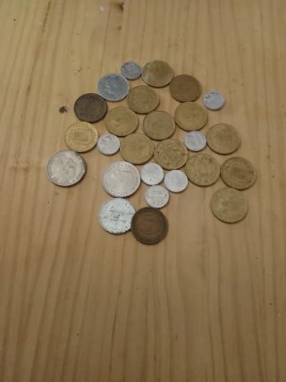 Lote de monedas antiguas españolas