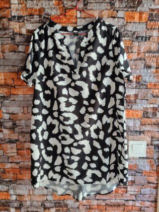 Camisa  larga estampada mujer