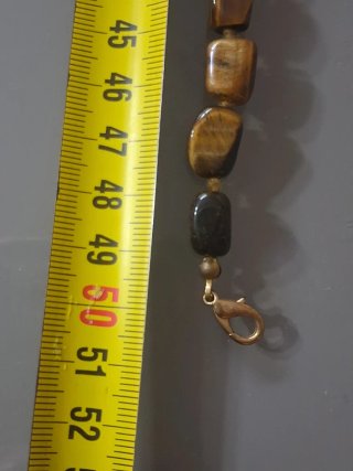 Collana donna pietre naturali occhio di tigre