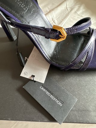 Sandalias de fiesta Massimo Dutti moradas