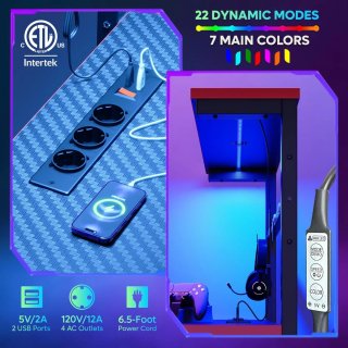 Scrivania da computer LED RGB