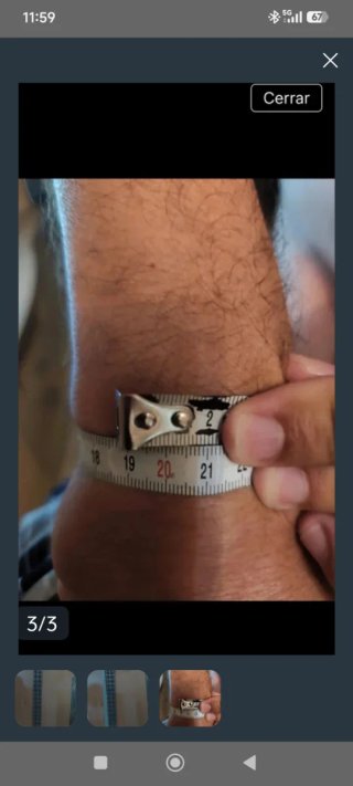 Pulsera de acero eslabonada