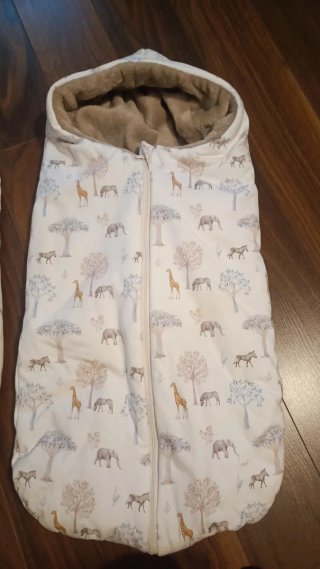 Saco cuco invierno bebé estampado ani.males